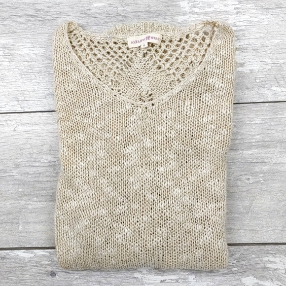 ANTHROPOLOGIE ALTR'D STATE CUT OUT BACK SWEATER - Picture 4 of 5